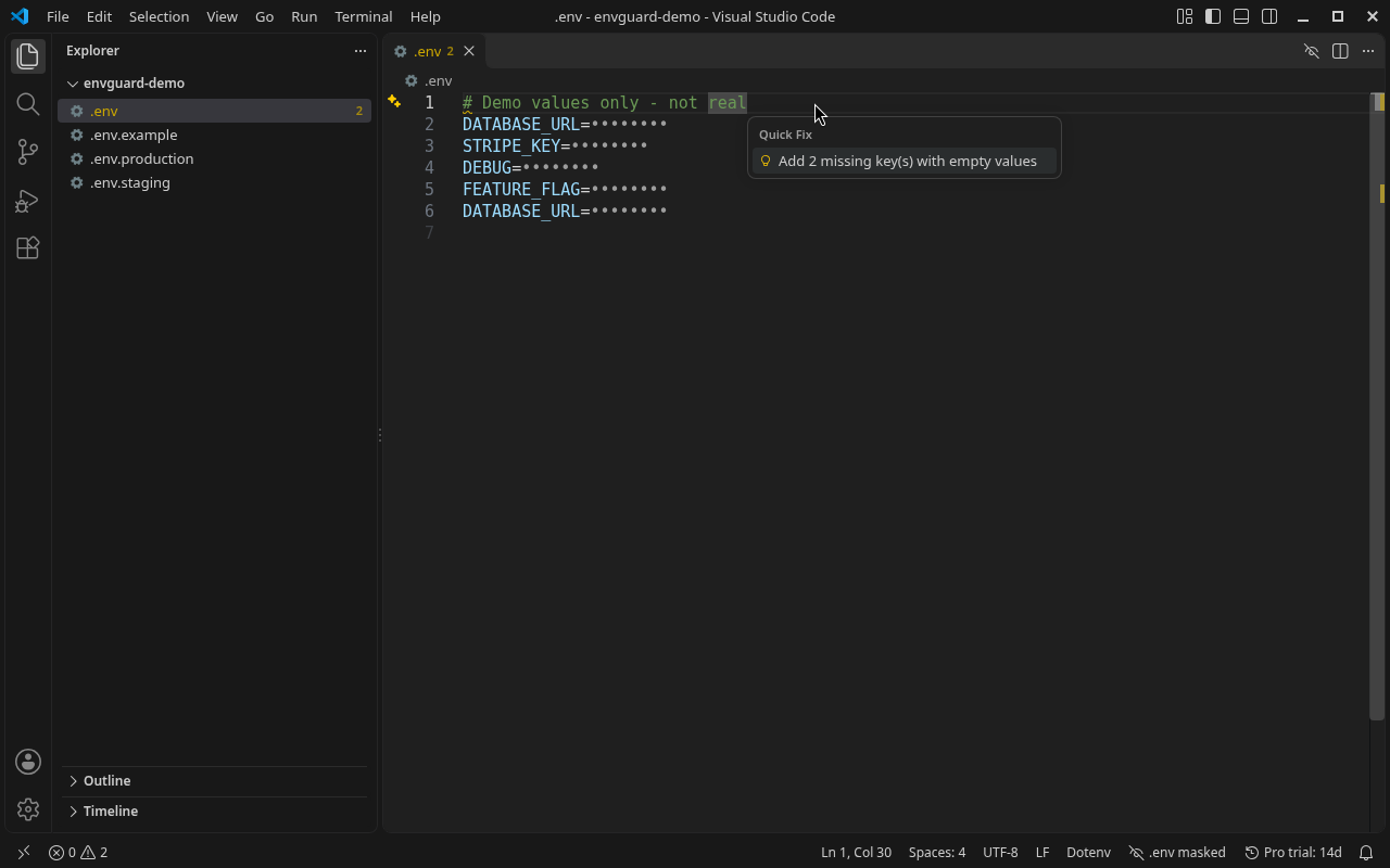 .env Guard quick fix for keys missing from .env